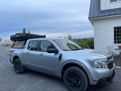 Customer photo review of Universal fit Truck Bed Utility Rack