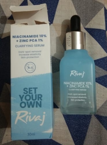 Customer photo review of Niacinamide 10% + Zinc PCA 1% Clarifying Face Serum 30ml
