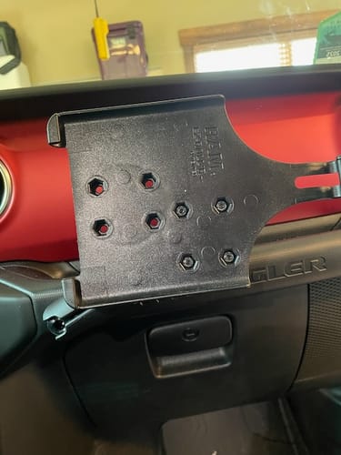 Customer photo review of JL/JLU Grab Bar Ball Mount