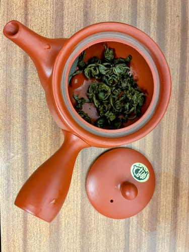 Customer photo review of Red Japanese Clay Teapot