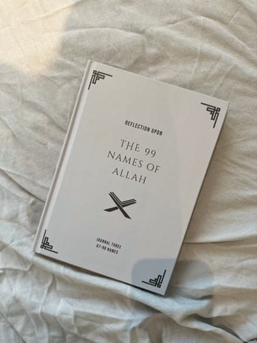 Customer photo review of 99 Names of Allah Reflection Journal 3 - Islamic Spiritual Diary for Personal Growth and Faith Deepening (33 of 99 Names)