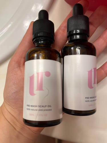 Customer photo review of Pre-Wash Scalp Oil by TR