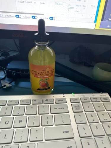 Customer photo review of BOGO Yummy Body Juice Oil - 4 OZ