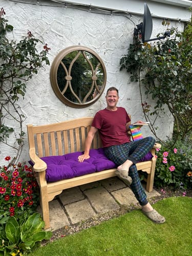 Customer photo review of Tufted 3-Seater Bench Seat Cushion | Water-Resistant Outdoor Bench Seat Pads