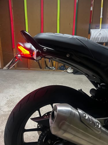Customer photo review of Triumph Speed 400 & Scrambler 400 Plug & Play Tail Kit