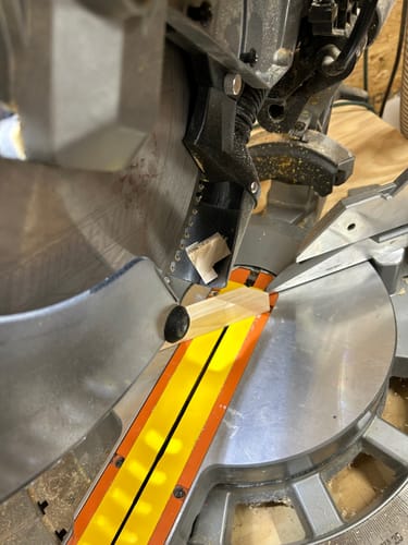 Customer photo review of Ridgid 12" Sliding Miter Saw Dust Collection Chute (R4222)