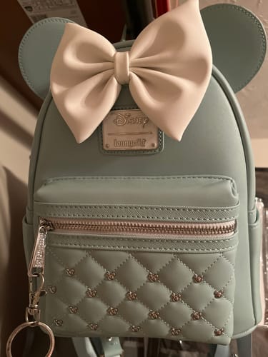 Customer photo review of Loungefly Disney The Minnie Mouse Classic Series Mini Backpack: Elegance - 707 Street Exclusive