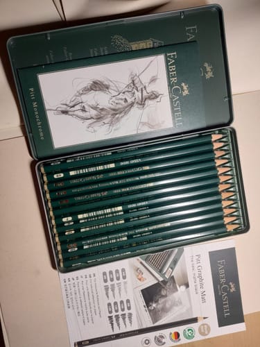 Customer photo review of Faber-Castell 9000 - Set 12 Lápices Grafito A, Diseño
