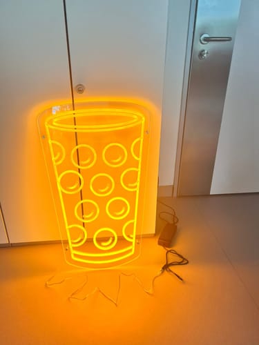 Customer photo review of Neon Dubbeglas