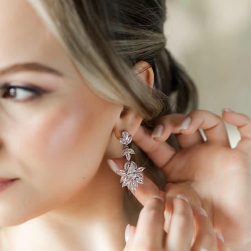 Customer photo review of Statement Wedding Earrings - MATISSE
