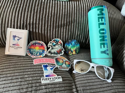 Customer photo review of Fuzzy Loon Fan Box | Quarterly Subscription