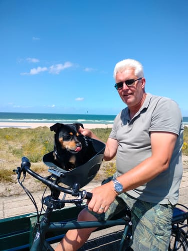 Customer photo review of Kvisp Dog Bike Carrier