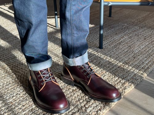 Customer photo review of Plain Service Boot - luosjiet®boots - Wine TeaCore OTA Cowhide