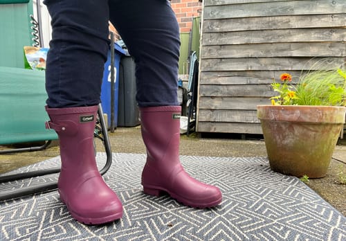 Customer photo review of Windsor Short Wellingtons Purple