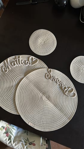 Sveva B. review of Tovaglietta Americana Personalizzata con Nome image 1 out of 1