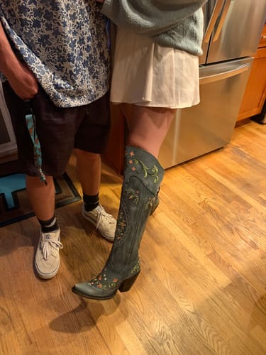 Customer photo review of Women's Flower Child Western Boots