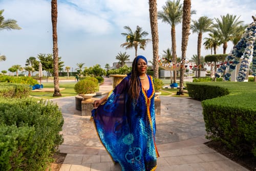 Customer photo review of Aphrodite Goddess Kaftan