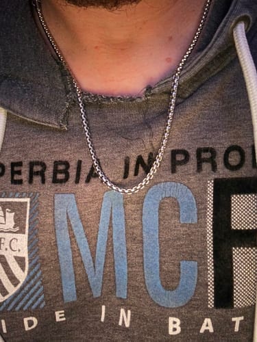 Customer photo review of 4mm Round Box Link Chain