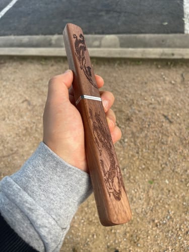 Customer photo review of Dual Samurai Chef Knife