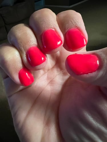 Customer photo review of D353 Serena Pink Crème Dip Powder