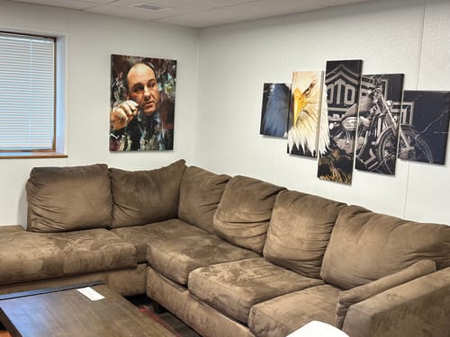 Customer photo review of Tony Soprano Wall Art