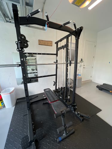 Customer photo review of Major Fitness SML07 All-In-One Home Gym Smith Machine