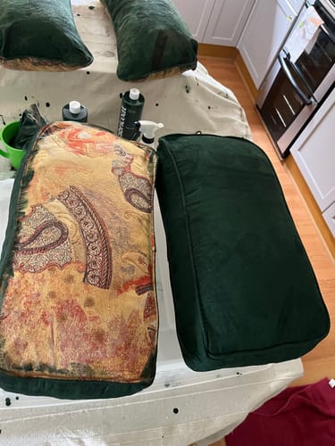 Customer photo review of Fabric Paint -- Dark Green