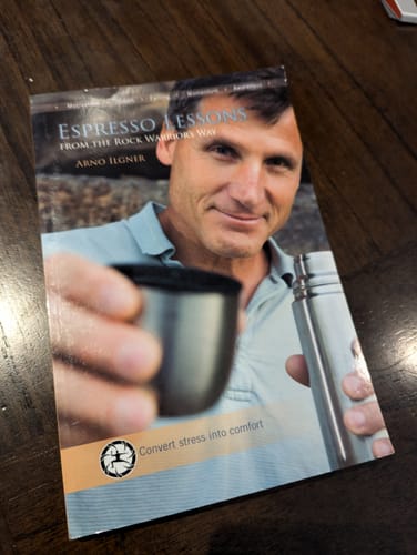 Customer photo review of Espresso Lessons: From The Rock Warrior's Way