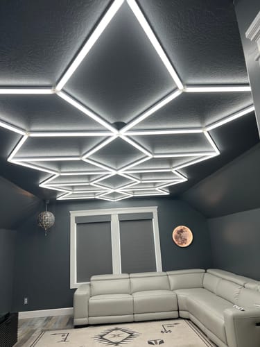 Customer photo review of HEX LED Garage Lights Custom Order