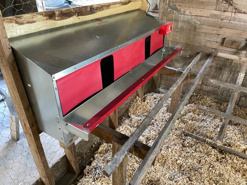 Customer photo review of Large (54") - Reversible Rollout Nest Box (Up to 52 Hens) - Backordered (Expected to ship July - 10th)