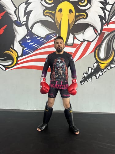 Customer photo review of BJJ Horror Four Pack Men's Long Sleeve Rashguard