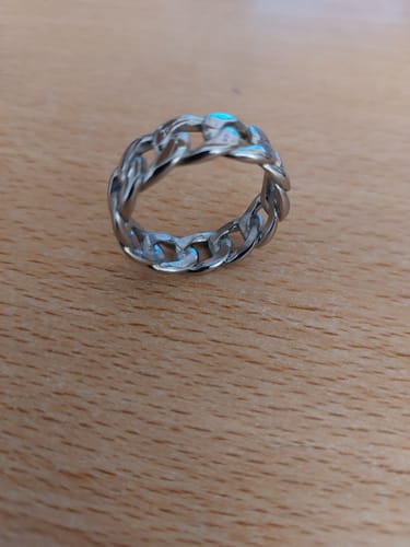 Customer photo review of Cuban Link Ring