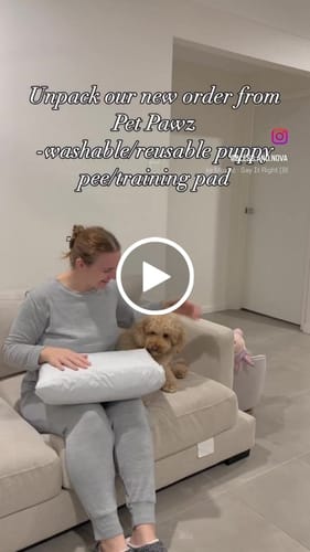 Customer video review of PaWz Washable Resuable Dog Puppy Training Pad