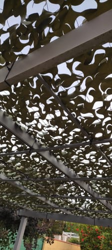 Customer photo review of Filet de camouflage renforcé vert