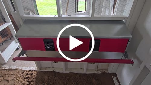 Customer video review of Large (54") - Reversible Rollout Nest Box (Up to 52 Hens) - Ready to Ship!