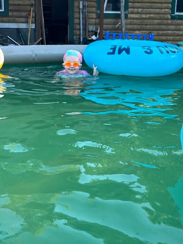 Customer photo review of The Floatee with UV Protection (6 months - 8 years)