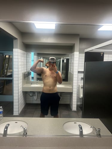 Customer photo review of ISYMFS Hat (Grey/Black)