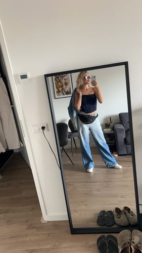 Customer photo review of SATIN LABEL CORSET NAVY