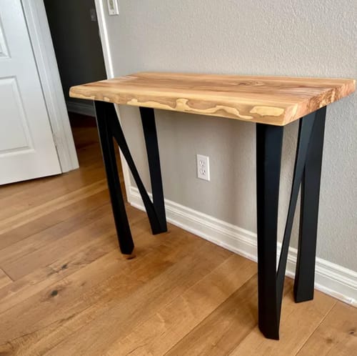 Customer photo review of Console Table Legs 28H 11W Modern Furniture steel Legs 210 Norah