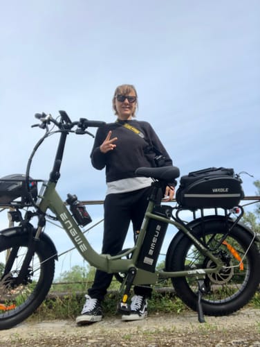 Customer photo review of Engwe L20 SE 250W 20" Foldable Electric Trekking Bike 15.6Ah Step-through E-bike