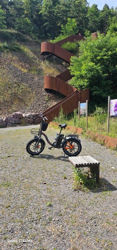 Customer photo review of Vakole Y20 Pro 20" Foldable Step-through Electric Fat Bike with 20Ah Samsung Battery Support APP