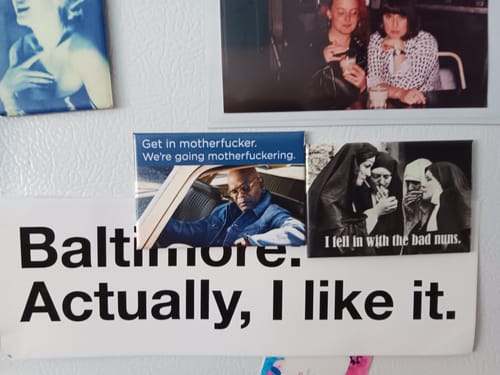 Customer photo review of Get In MF'er Magnet