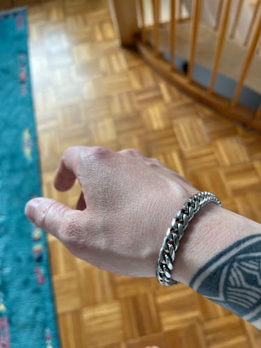 Customer photo review of Panzerarmband Cuban Link 8mm