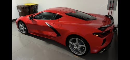 Customer photo review of Chevrolet Corvette C8 Z51 Wickerbill Rear Trunk Spoiler