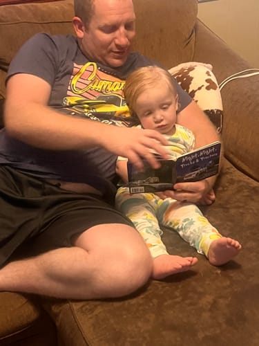 Customer photo review of NIGHT NIGHT TRUCKS & TRACTORS CHILDREN'S BOOK