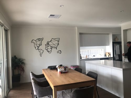 Customer photo review of Faces of World Map