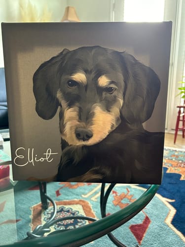 Customer photo review of Pet Art Canvas Wrap