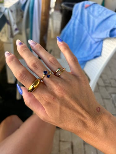 Customer photo review of Green Gem Ring
