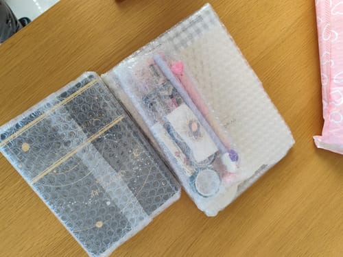 Customer photo review of Starry Sky Black Paper Notebook