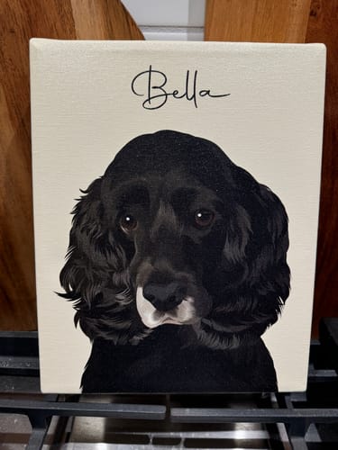 Customer photo review of Pet Art Canvas Wrap